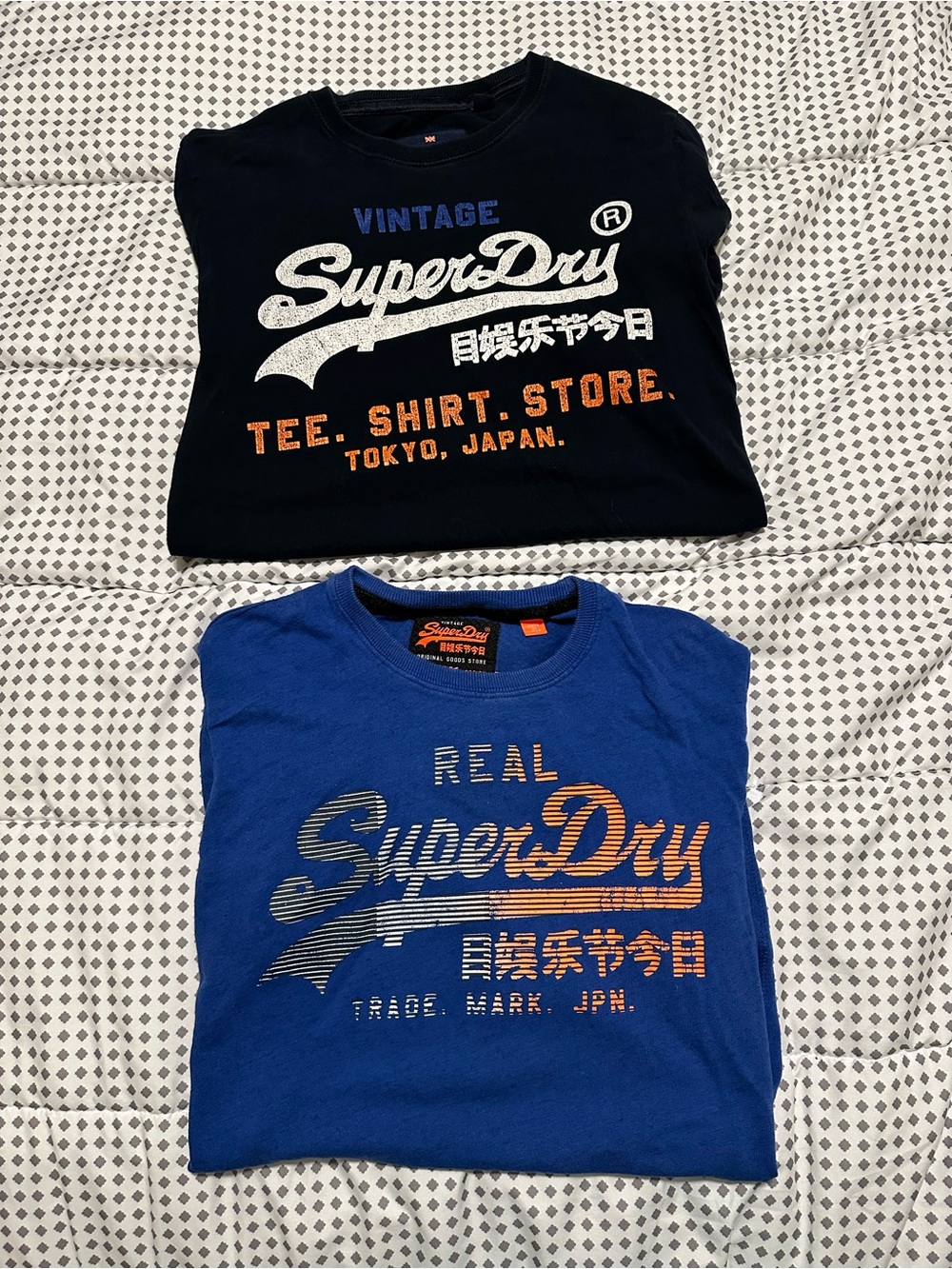Two Superdry Classic Script Short Sleeve T-Shirts